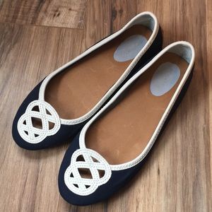 Sperry Top-Sider Navy/White Ballet Flats